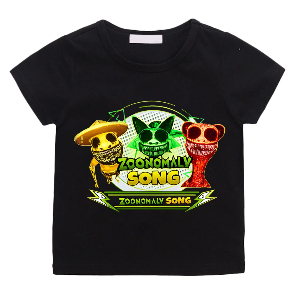 Zoonomialy-Camiseta de dibujos animados para bebés, ropa informal para niños pequeños, Tops de manga corta, verano 2024