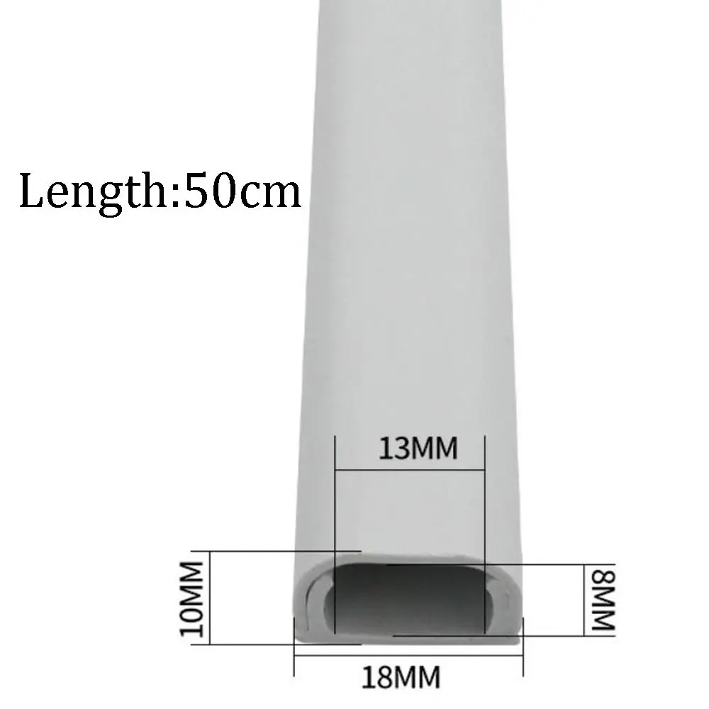 Anti-extrusion Floor Cord Cover Square Durable Cord Protector Self-Adhesive Extension Wiring Duct Protector Home Outdoor