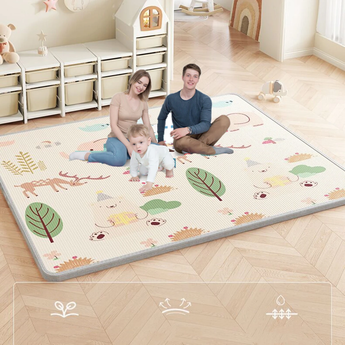 Tapis Épais en Mousse EPE pour Bébé, Couverture en Polymères, Jouets Doux pour Enfant