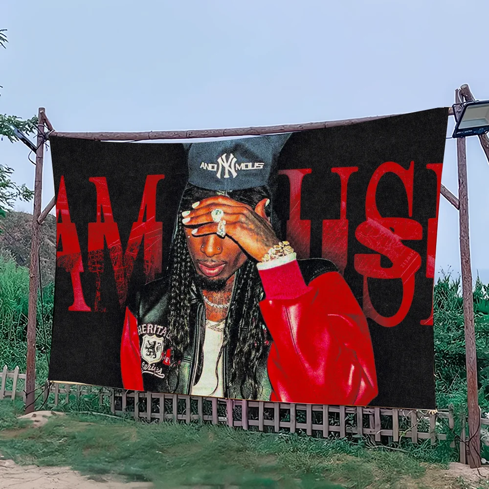 مغني الراب Playboi Carti أنا الموسيقى العلم كلية غرفة نوم غرفة المعيشة المنزل النوم ديكور مضحك نسيج المرآب بار جدار نادي راية