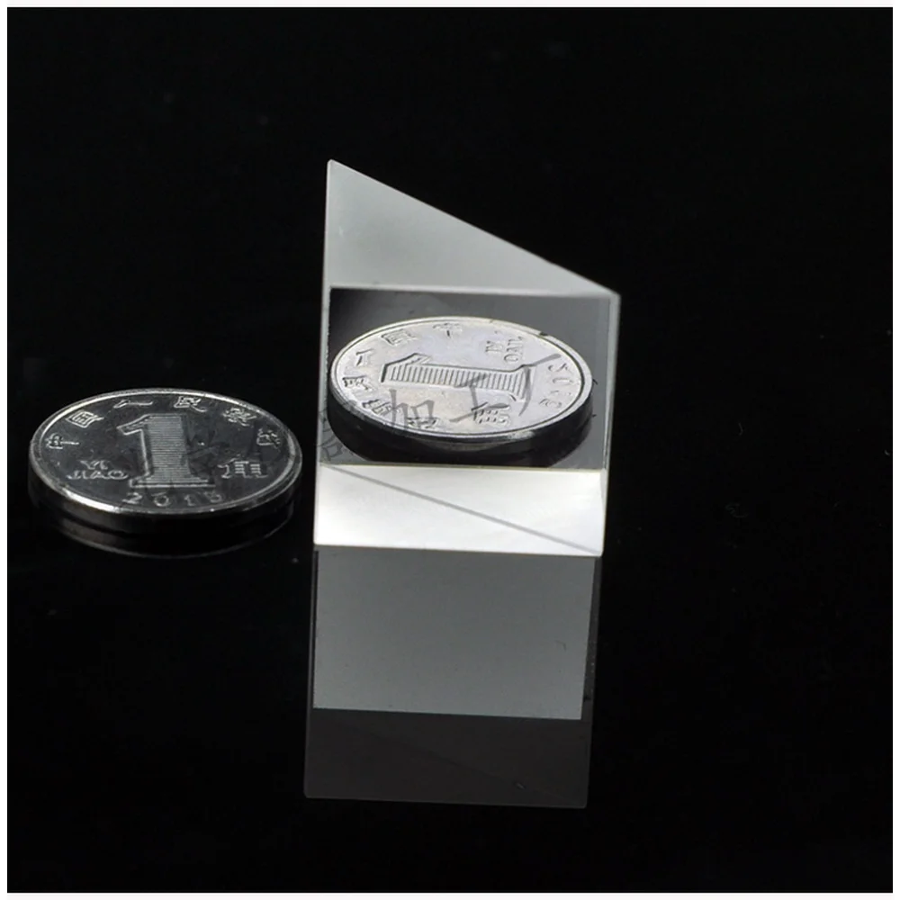20*20*20mm Customized Optical Prism K9 45 degree Total Reflection Processing Isosceles Right Angle