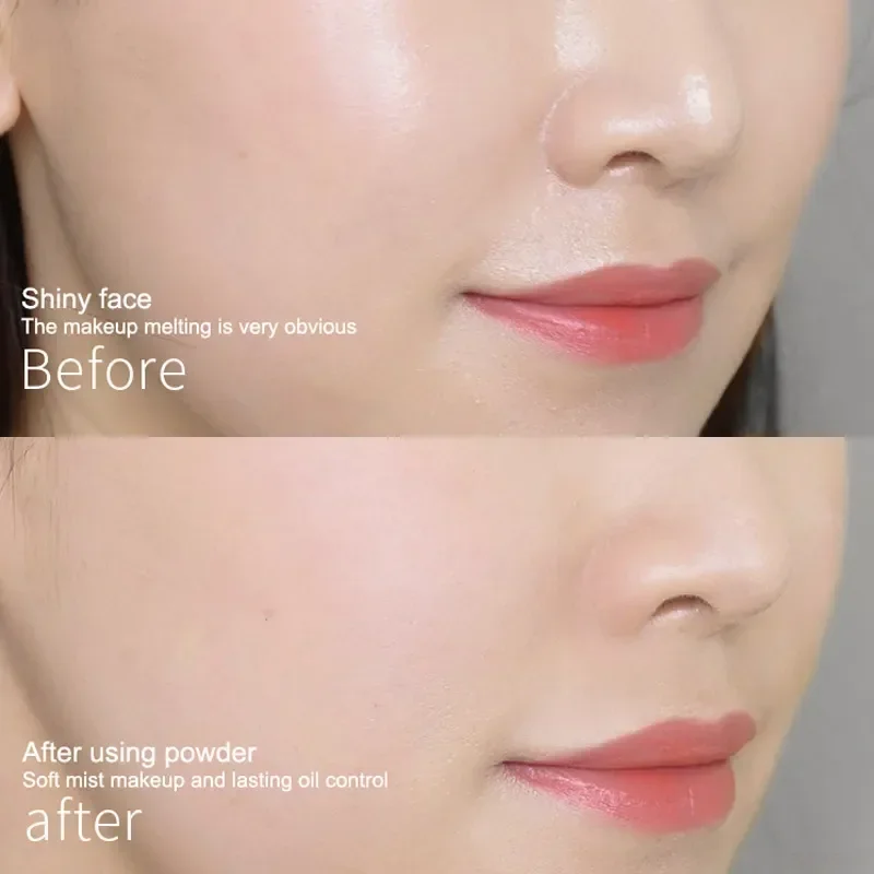 女性用天然保湿ルースパウダー,オイルコントロール,ライトニング,通気性,耐水性