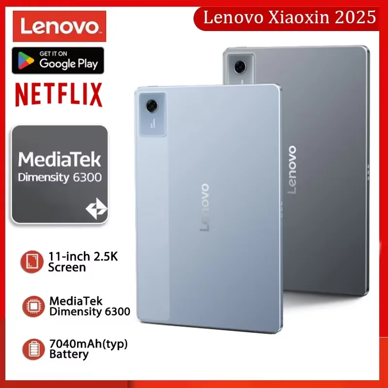 

Lenovo Xiaoxin Pad 2025 11 дюймов MediaTek Dimensity 6300 Обучающий планшет ПЗУ 2,5K Дисплей Dolby Atmos 7040 мАч Android Wi-Fi Планшетный ПК