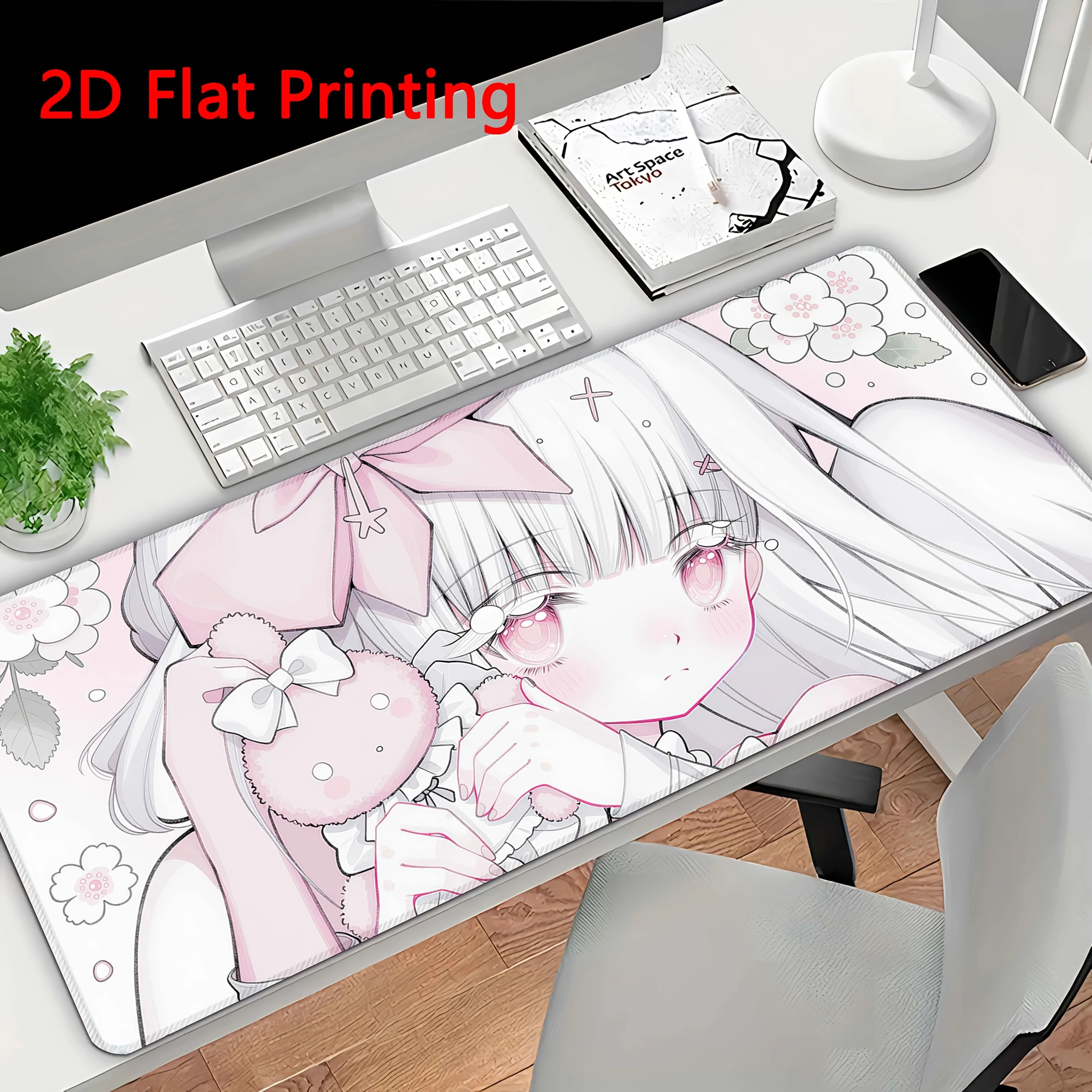 Keyboard Gaming Accessories Mousepad Rubber Anime Girl Kawaii Mouse Pad Anime Cute Girl Gabinete Gamer Computer Desk Mat