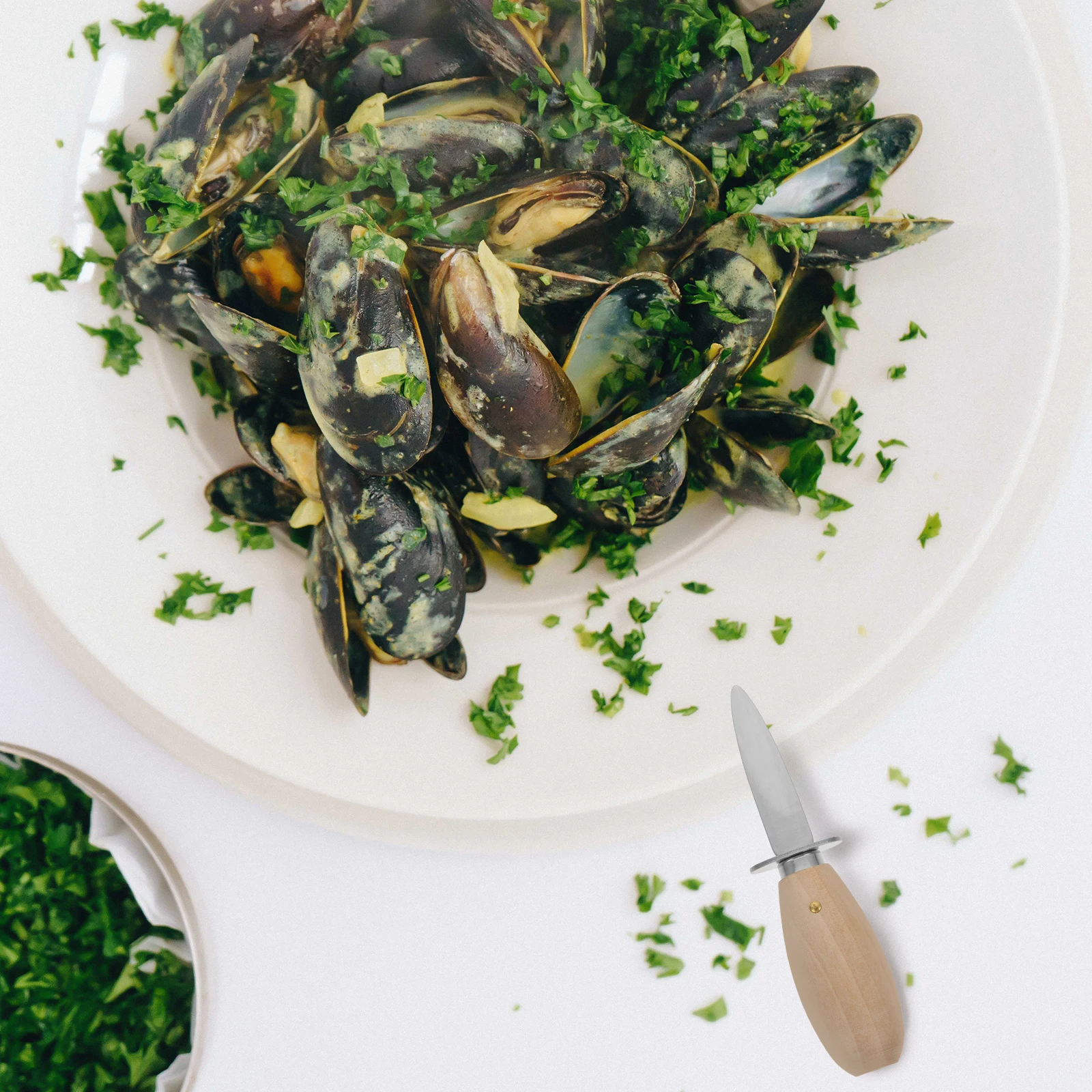 Cortador para descascar ostras, herramienta multifuncional de acero inoxidable para mariscos, accesorio de cocina para abrir ostras, almeja, vieira, mariscos