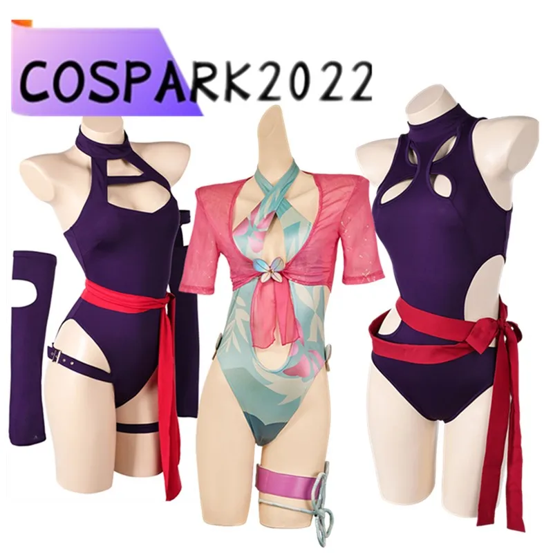 

Комбинезон для косплея Psylocke, костюм для взрослых и женщин, фантазия, летний купальник, пальто, серьги, наряды, карнавальный костюм на Хэллоуин