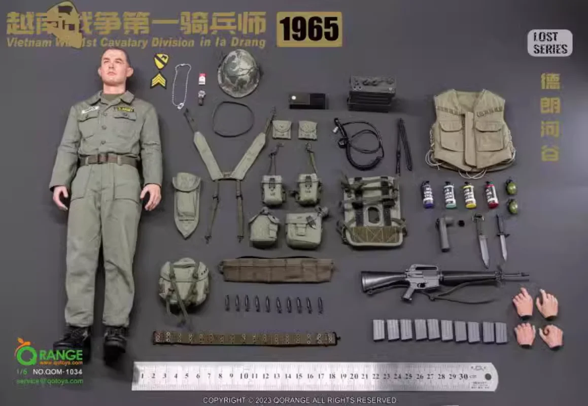 QOM-1034 1/6 Scale Soldier Set Model 12 ''The US 1st Cavalry Division during the Vietnam War