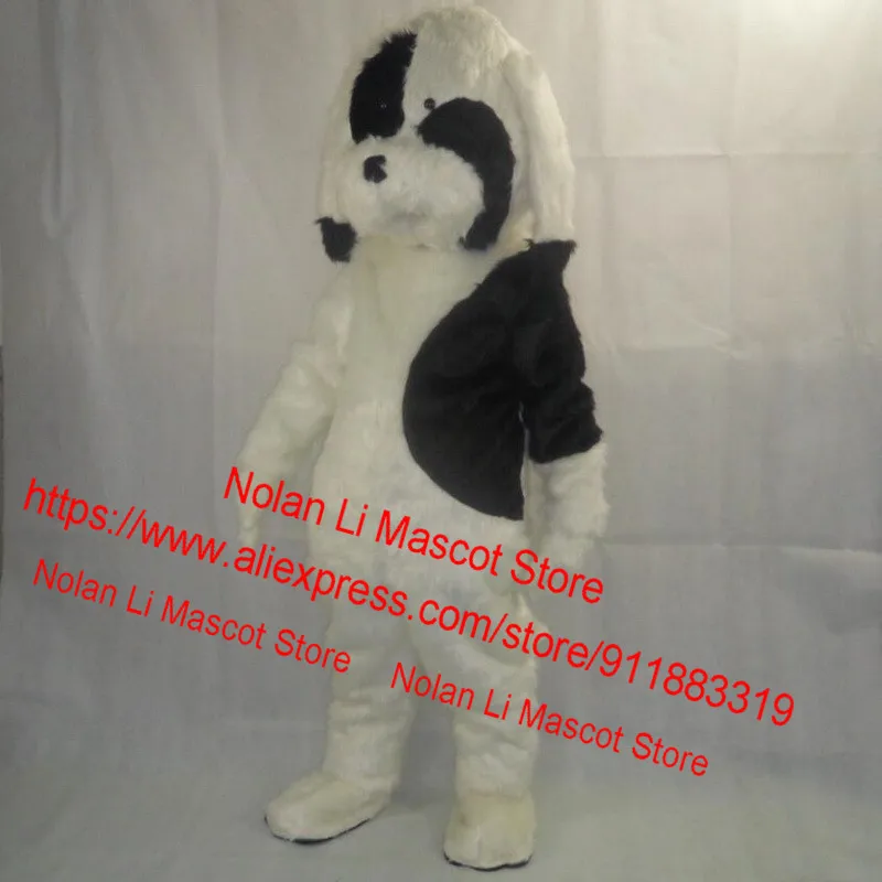 

High Quality White Dog Mascot Costume Role-Playing Cartoon Set Adult Size Advertising Game Party Festival Celebration Gift 096
