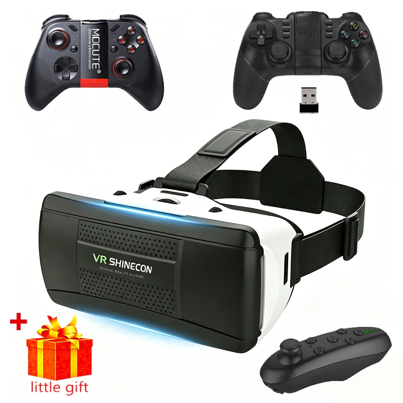 Gafas de Realidad Virtual 3D para Teléfono Móvil, Casco con Lentes para Smartphone, Dispositivo de Realidad Virtual, Visor para Celular
