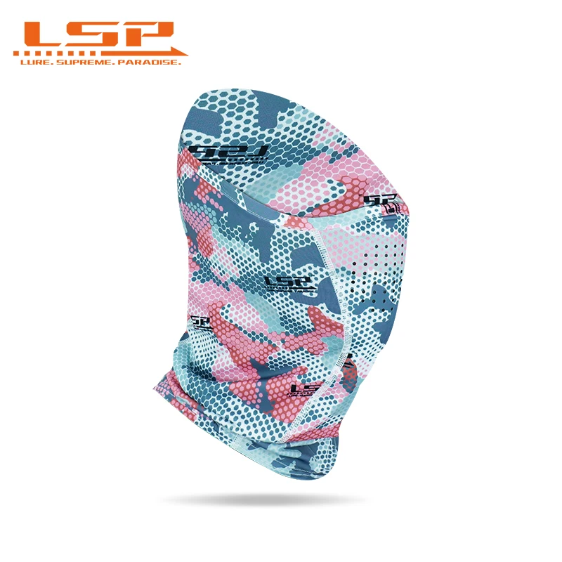 LSP Sommer UPF50 + anti UV Angeln Maske Eis Fühlen Atmungs Schnell Trocknend Hals Gamasche Angeln Schal Gesicht Maske Reiten outdoor Sport