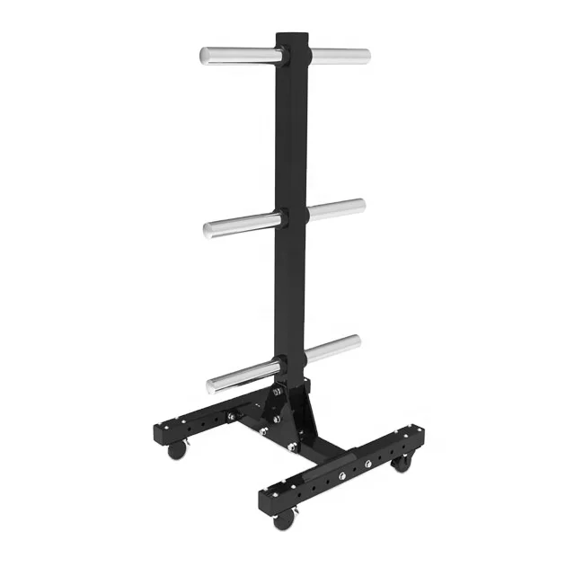 Commerical Gym Use Storage Rack has wheels movable Weight Bumper Plates Holder Storage Rack