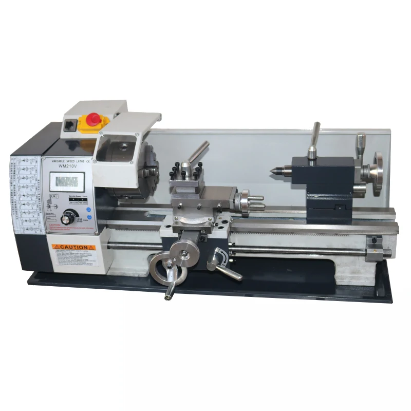 

Small Lathe 10A Intelligent Electronic Hanging Wheel 800 Stroke 1100W Stainless Steel Precision Machining Small Machine Tool