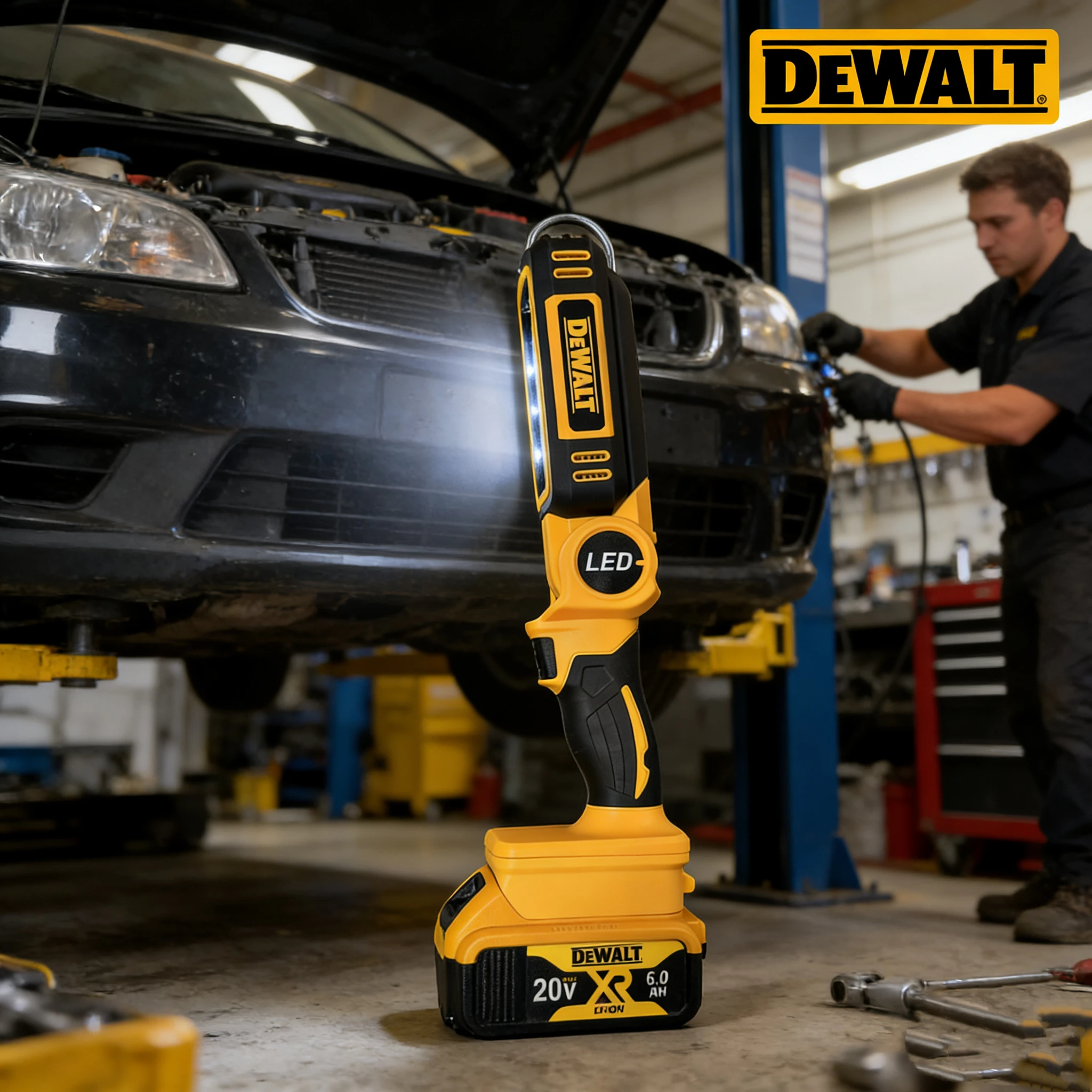 dewalt-20v-リチウム電池-90-度多機能折りたたみワークライトポータブルキャンプライト緊急懐中電灯カーサービス