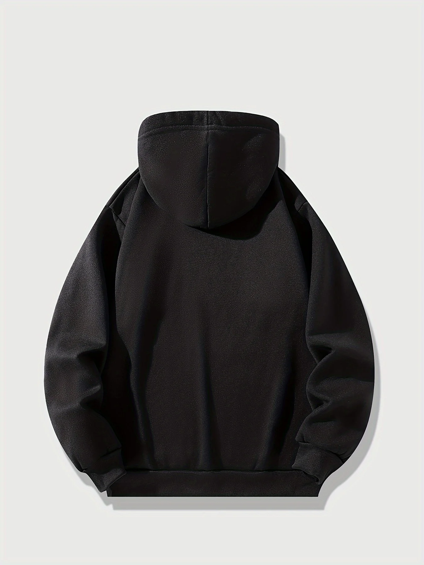 Heren herfst en winter casual mode warm CHICAGO USA patroon bedrukt los pluche dik sweatshirt met capuchon + joggingbroek set