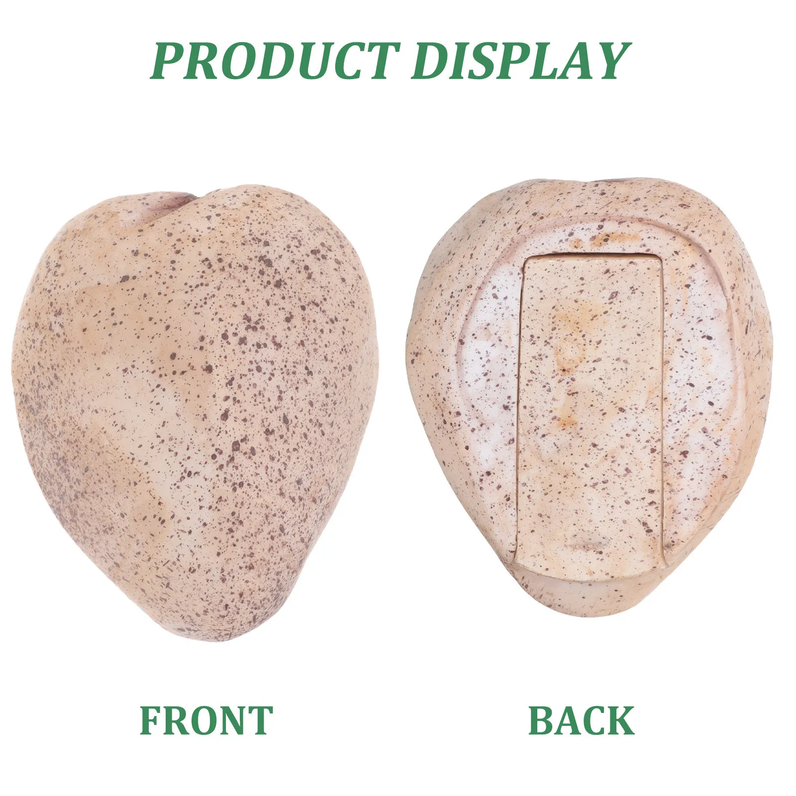 صندوق تخفيف المفاتيح الخارجي، تصميم حجر مزيف واقعي، صندوق توفير المفاتيح من الراتنج لتخزين ساحة الحديقة المقاوم للماء #1