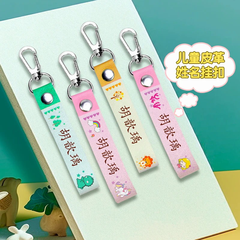 Personalized Name Badge Lanyard Name Tag Hooks Child ID Tags Backpack Name Tag Daycare Labels Name Tags For Backpacks Water Bott