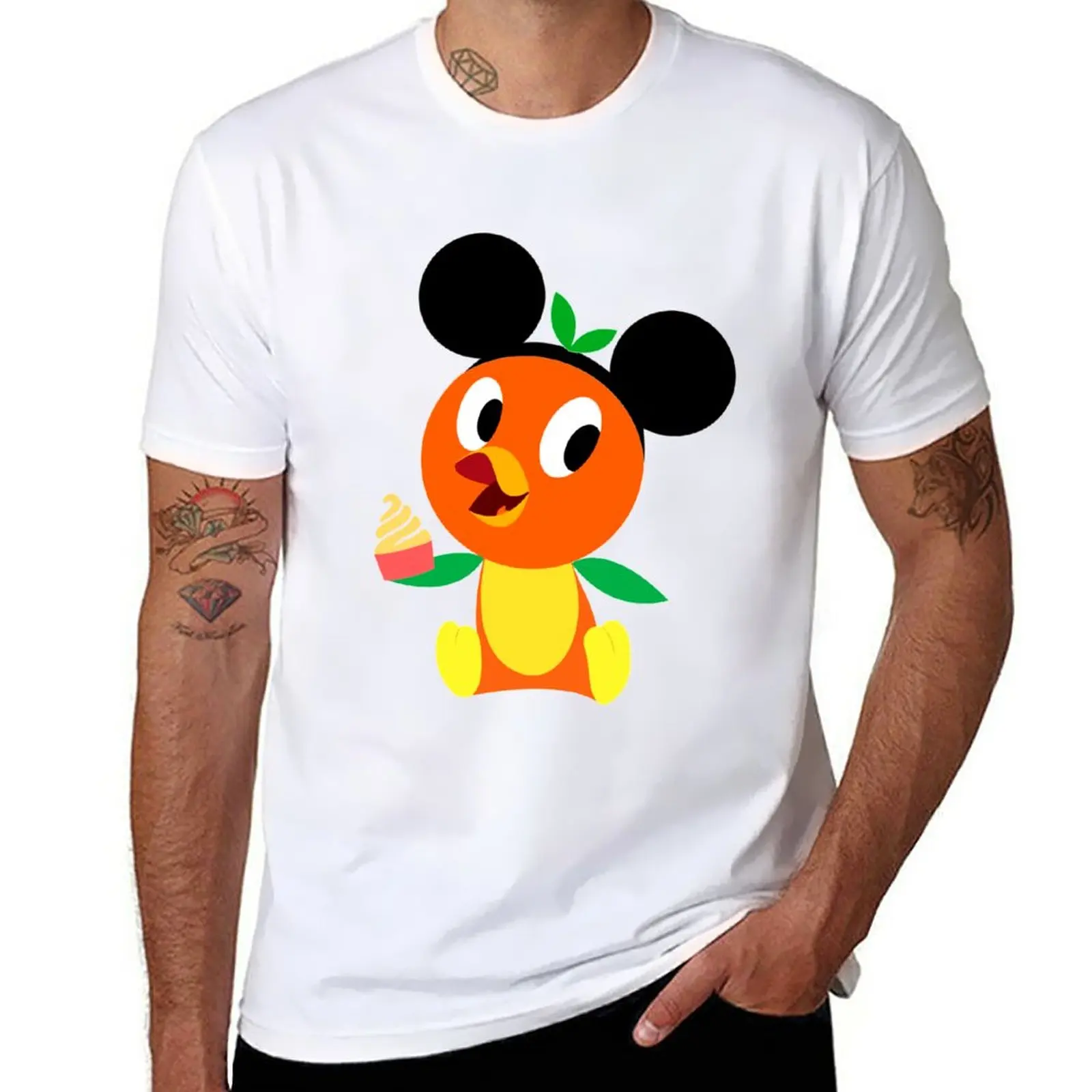 

New Orange Bird T-Shirt Short sleeve t shirt man blank t shirts plain black t shirts men
