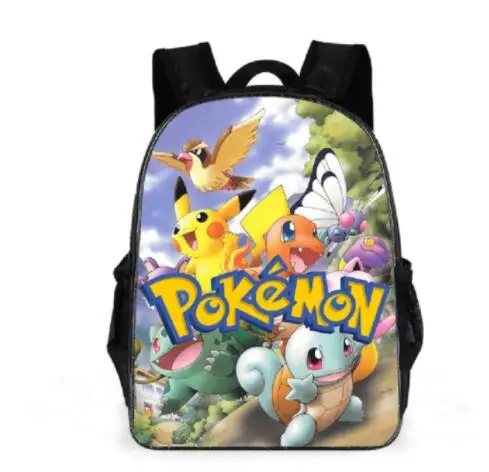 11/13/16 inch Pokemon Pikachu Children Backpacks Girl Boys Backpack Children\'s School Bags Cartoon Kindergarten Rucksack