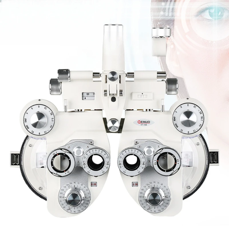 

Glasses equipment, instruments, comprehensive optometry, head, and cow's eye