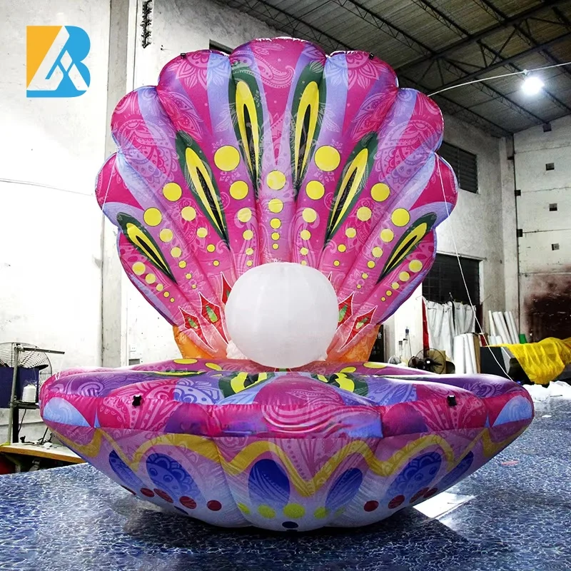 

Customized 3 Meters Colorful Giant Inflatable Seashells for Stage Decoration Toys