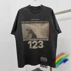 Washed Gray RRR123 T-shirt Men Women High Quality Heavy Fabric Unisex Summer Style RRR-123 Top Tees T Shirt