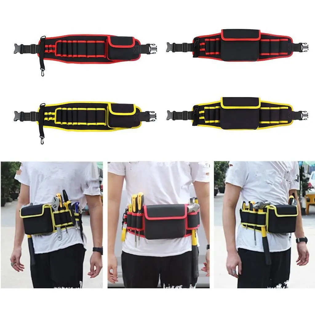 Sacos de ferramentas de espessamento de pano Oxford grande kit de ferramentas com cinto ajustável