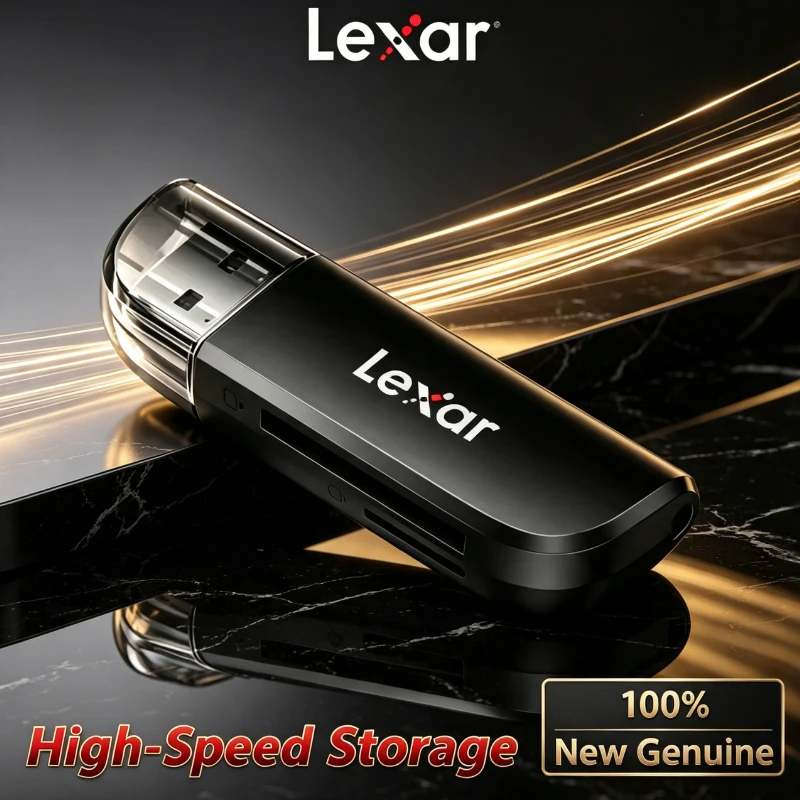 Lexar USB3.2 Gen1 High Speed 2 in 1 Dual Card Slot Reader Read TF/SD Memory Card RW300U Cards Reader Micro Card sd