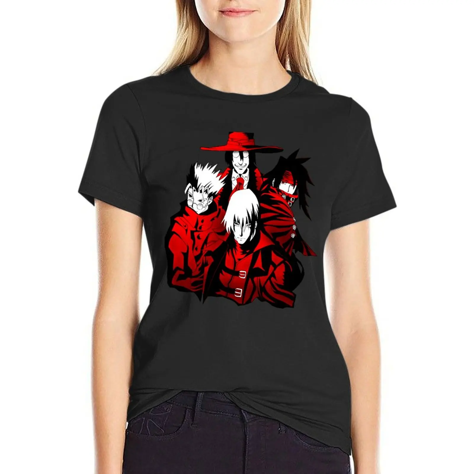 Red Gunmen T-Shirt kawaii clothes animal print shirt for girls womans clothing