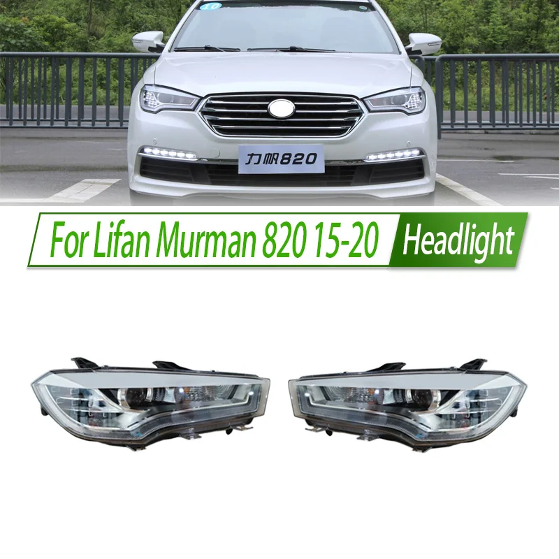 For Lifan Murman 820 15-20 Halogen Headlight Assembly OEM Style Front Headlamp Bulb Socket Plug & Play Replacement