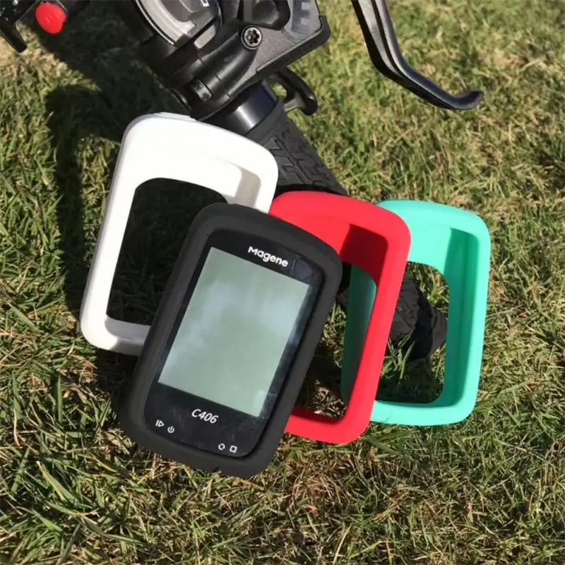 Magene دراجة الكمبيوتر C406 رمز ساعة واقية حافظة من السيليكون لون نظام تحديد المواقع مع Hd فيلم دراجة اكسسوارات 2024
