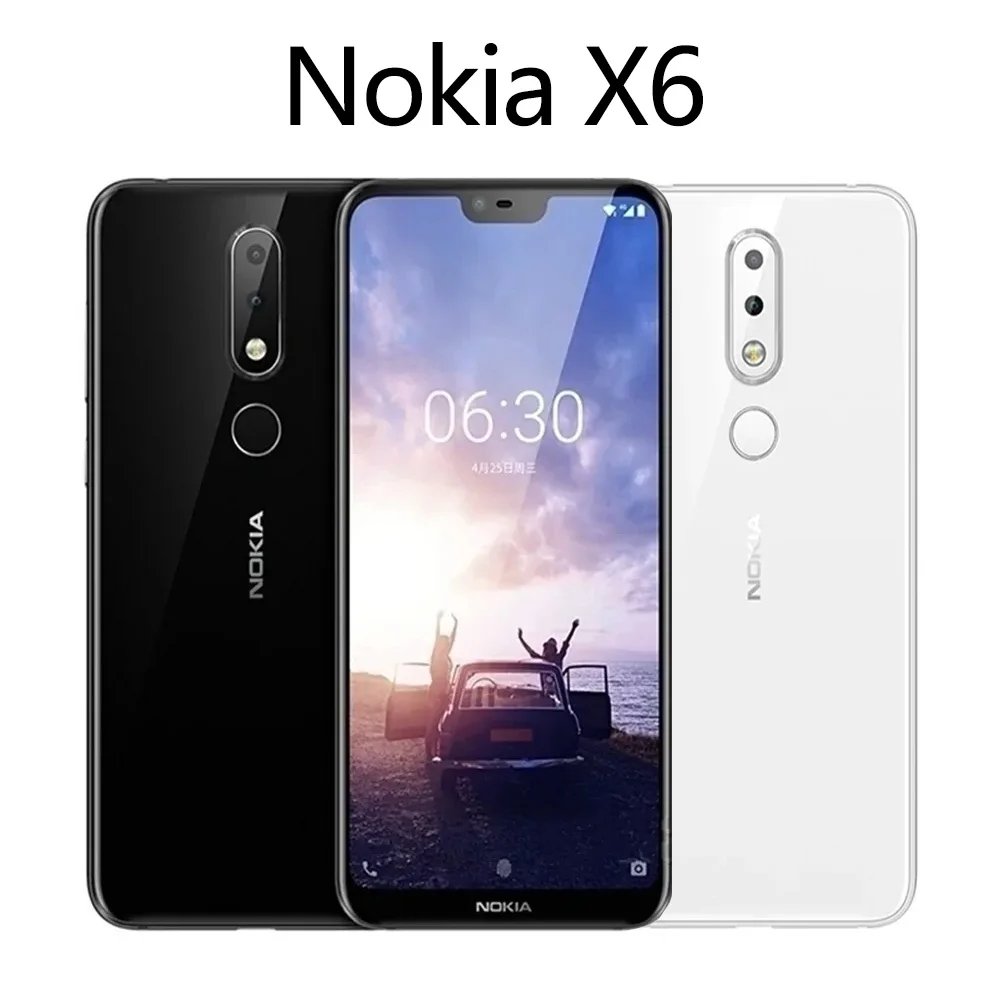 Nokia X6 4G CPU Qualcomm 16MP Cameraoriginal Snapdragon 636 SmartPhone Battery capacity 3060mAh used phone