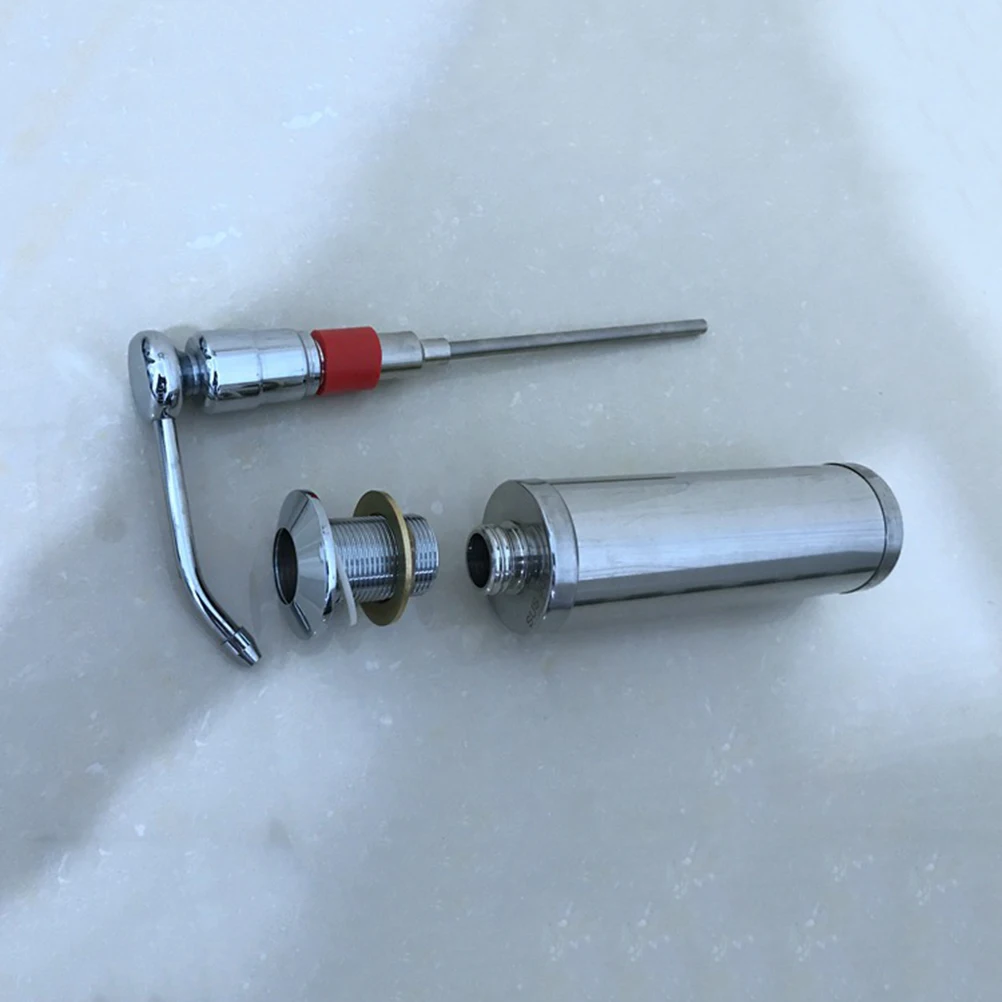 

Дозатор для мыла для кухонной раковины из нержавеющей стали 304, матовая стильная бутылка с насосом для лосьона для ванной комнаты, кухни, жидкое мыло или душа