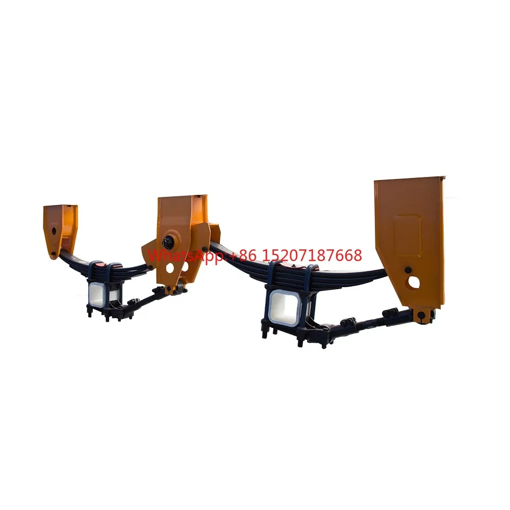 High quality three-axle semi-trailer spring suspension mechanical suspension