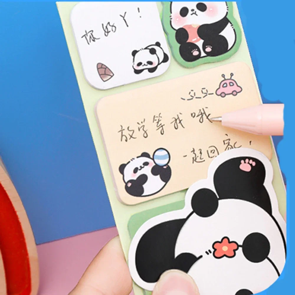 100 Sheets Cartoon Animal Combination Sticky Notes Students Memo Message Paper Scrapbooking Decorative Stationery