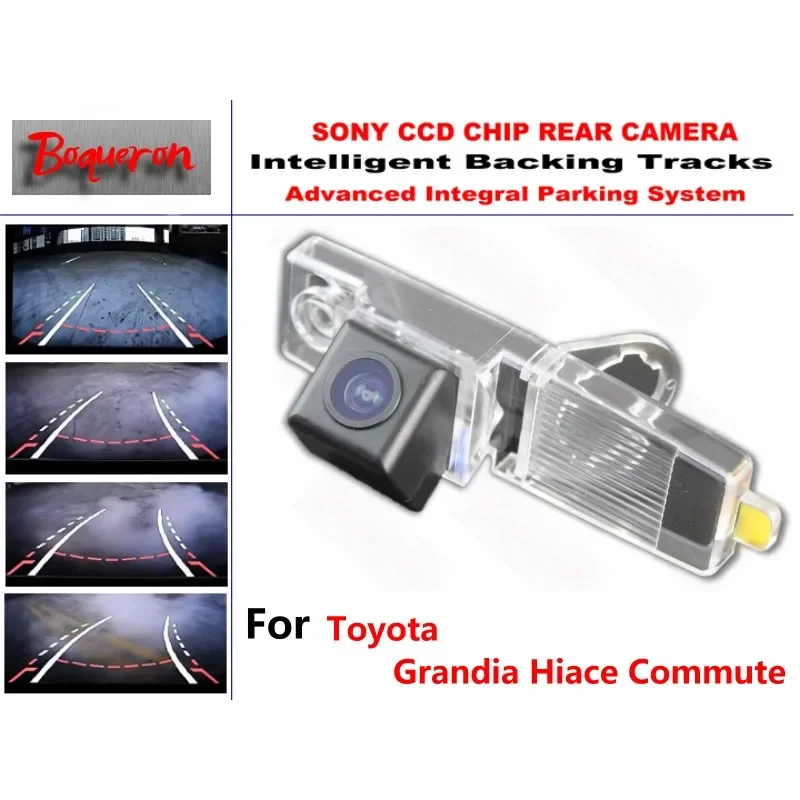 for Toyota Grandia Hiace Commute CCD Car Backup Parking Camera Intelligent Tracks Dynamic Guidance Rear View Camera