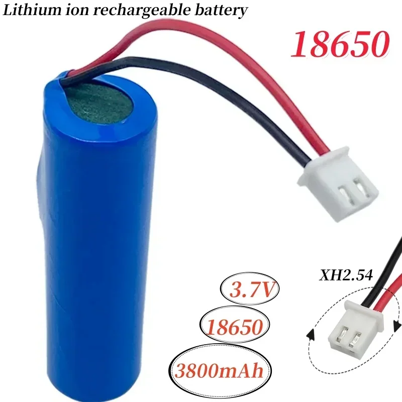 

NEW Lithium ion rechargeable battery 3.7V 3800mAh 18650, with emergency lighting replacement socket XH2.54 cable