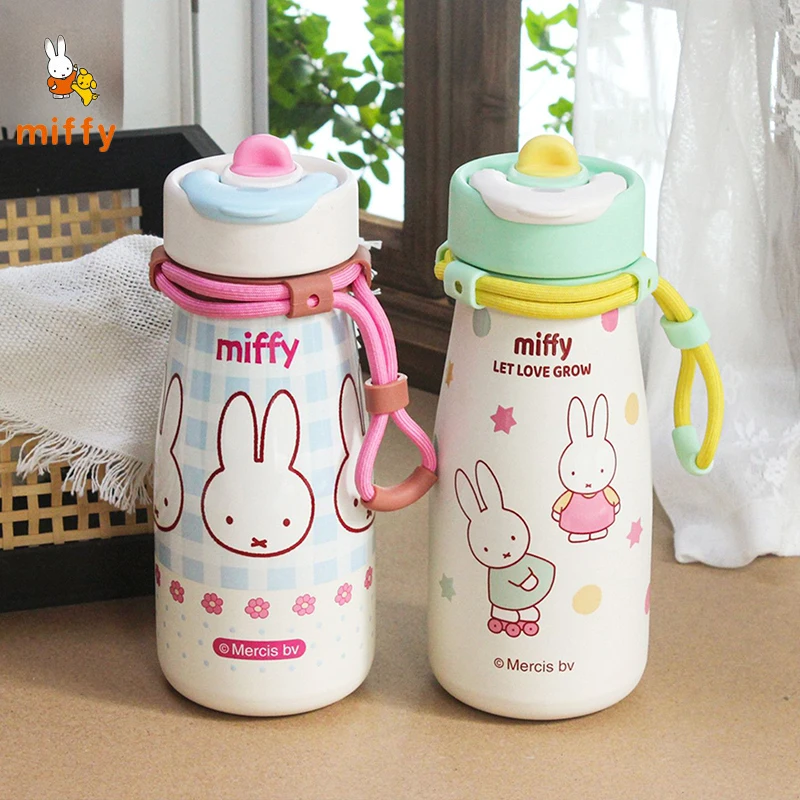 

Kawaii Miffy Insulated Cup 316 Stainless Steel 650ml Direct Drinking Water Cup Dopamine Anime Accessories Perfect Birthday Gifts