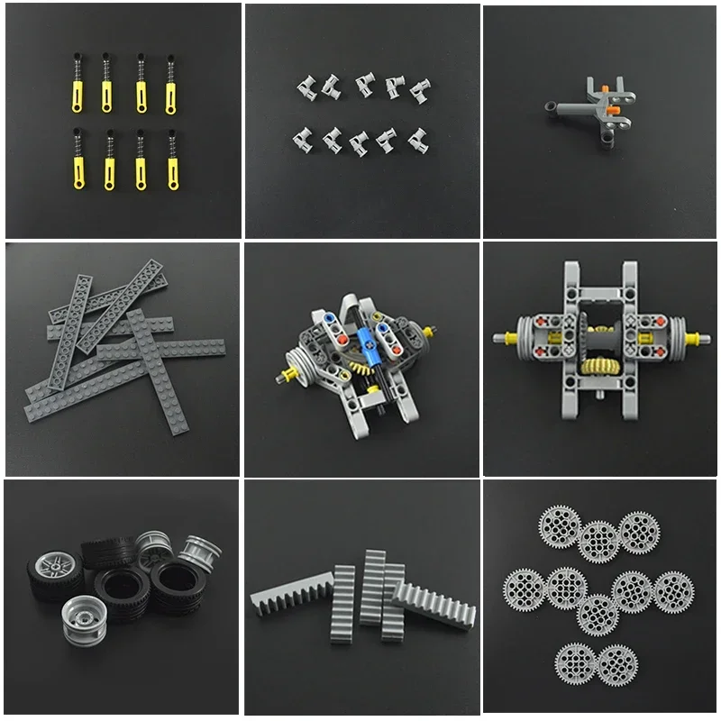 MOC High-tech Parts Technical accessories Building Blocks Multiple sizes Bulk Bricks Educational Compatible All Brands