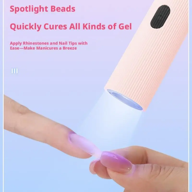 

Rechargeable Nail Straight Light Intelligent Sensing Handheld Portable Wearable Nail Plate Baking Lamp Bracket Phototherapy Lamp