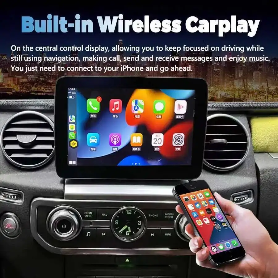 S 8.4 Qled Screen For Land Rover Discovery 4 LR4 2009-2016 Android Car Radio GPS Navi Stereo CarPlay Multimedia Video Player
