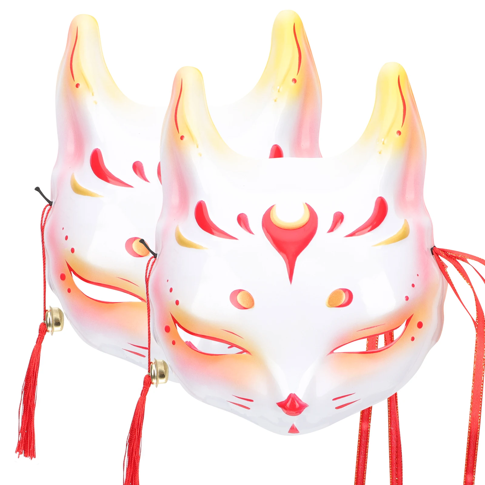 

Little Fox Demon Mask Half Face Cosplay Masquerade Party Cartoon Simulation Facial Masks