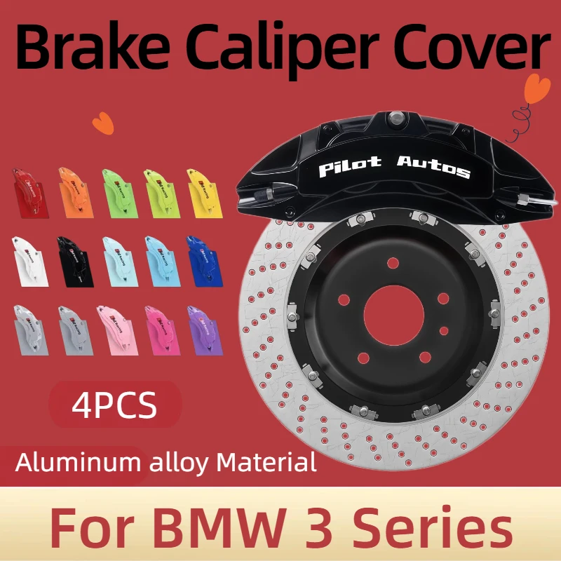 For BMW 3 Series Car Brake Caliper Cover Aluminum Alloy For BMW E21 E30 E36 E46 E90 E91 E92 E93 F30 F31 F34 F35 G20 G21 G28
