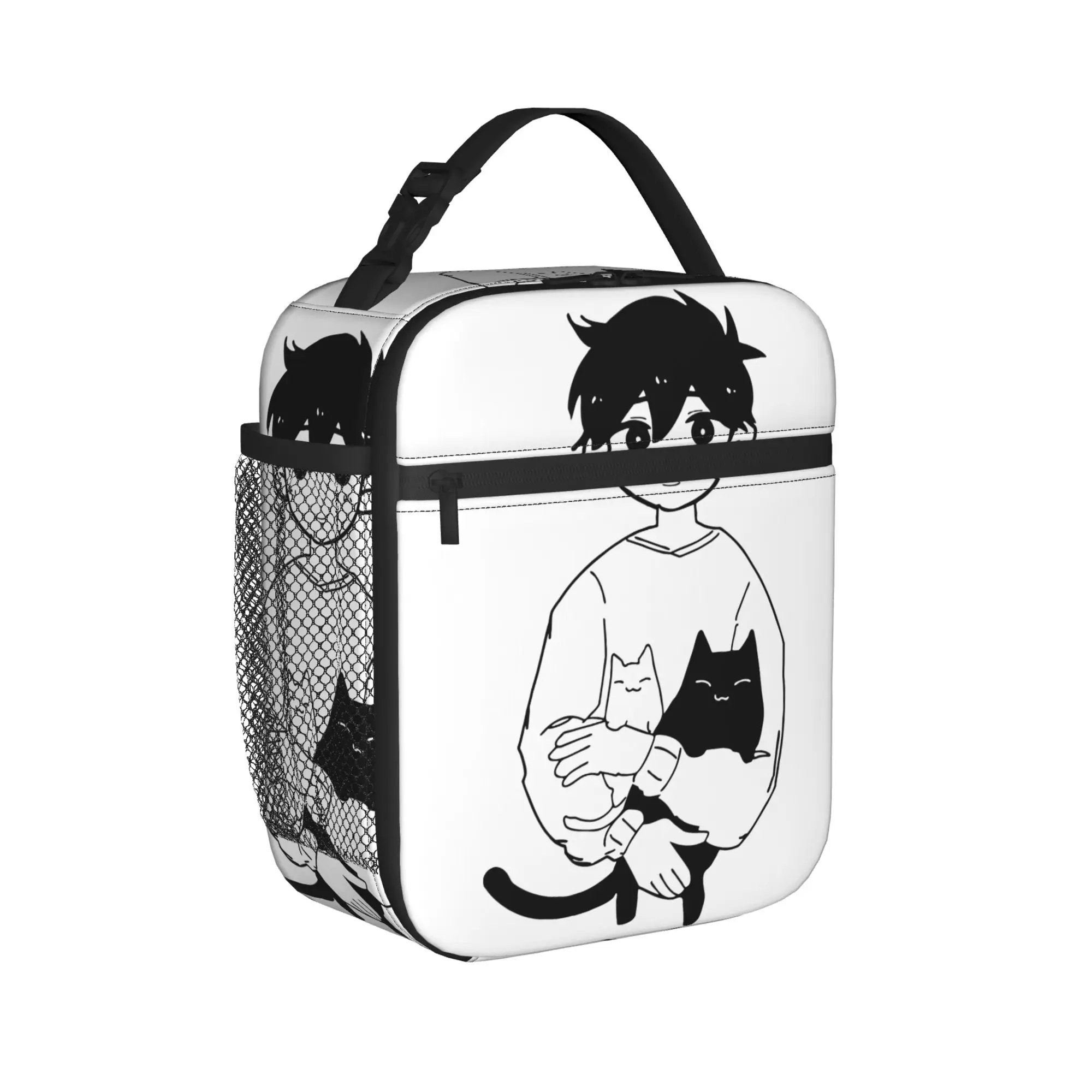 Omori Thermal Insulated Lunch Bag for Picnic Horror Game Anime Portable Bento Box Thermal Cooler Lunch Boxes