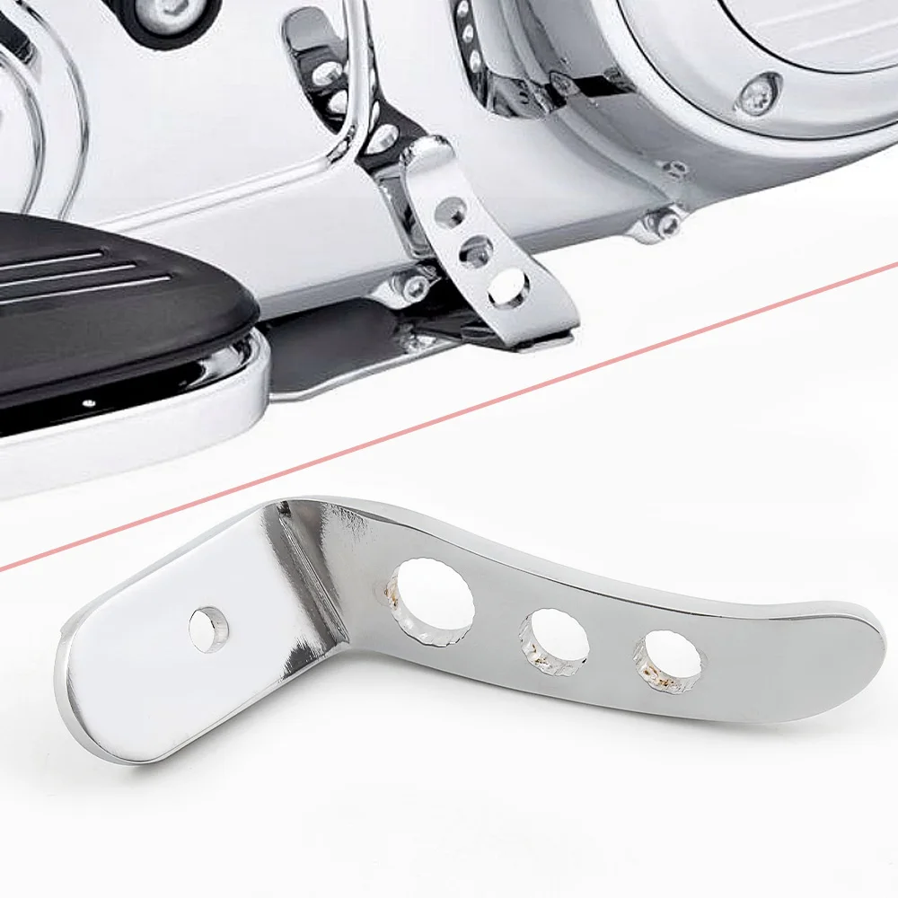 Accessori moto Kit estensione cavalletto supporto cromato pedale per Harley Touring Road King Street Glide Electra Glide