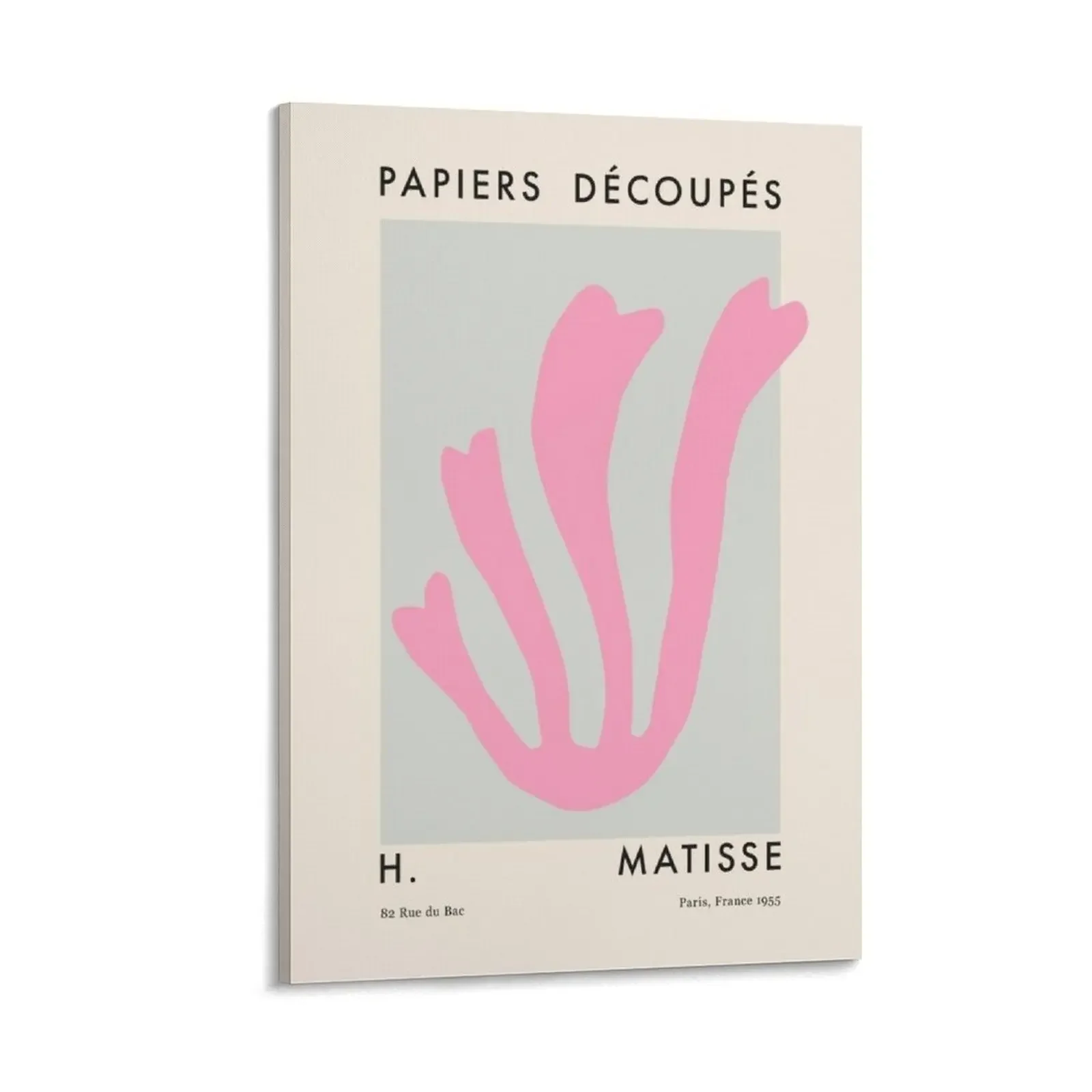 

Henri Matisse - Cutout Pink Poster Canvas Painting living room decoration canvas wall art Decoration pictures room wall