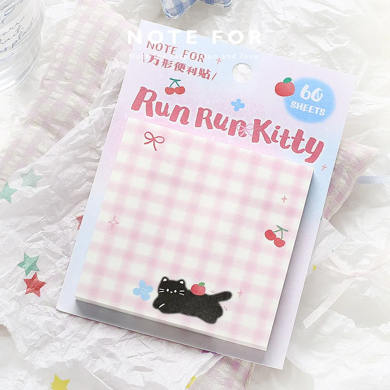 Korean Stationery Fresh and Cute Korean Four-leaf Clover Message Notes Korean Stationery Sticky Notes Kawaii Journal Supplies