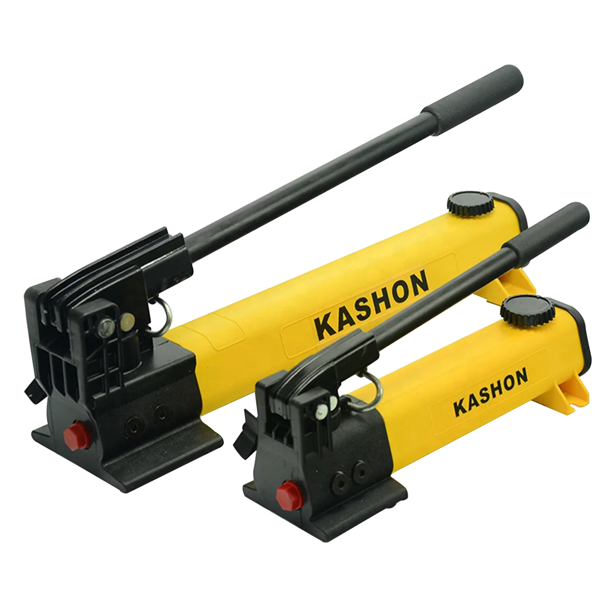 P-142 10000Psi / 700 บาร์ปั๊มมือไฮดรอลิกน้ำหนักเบาแบบสองความเร็วแบบแอคทิ่งเดียวปั๊มมือ