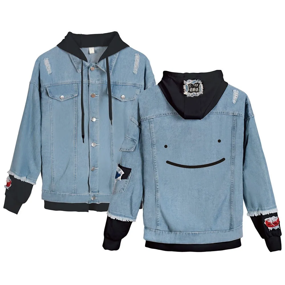Discover Anime Drastaken Hooded Denim Jacket