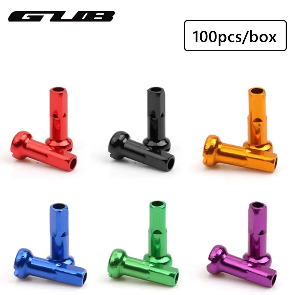GUB Bicycle Spoke Caps 100PCS 14mm MTB Road Bike Rim Cap Bicycle 14G/2mm Spoke Cover Bicycle Wheel Rim Cycling Accessories