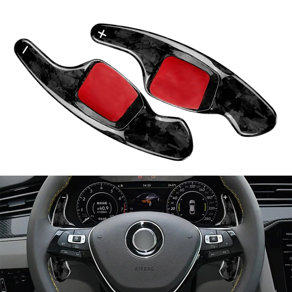 

Forged Carbon Fiber Car Steering Wheel Paddle Shifter Extension For VW Tiguan Passat B8 Golf 7 MK7 MK7.5 Standard Version